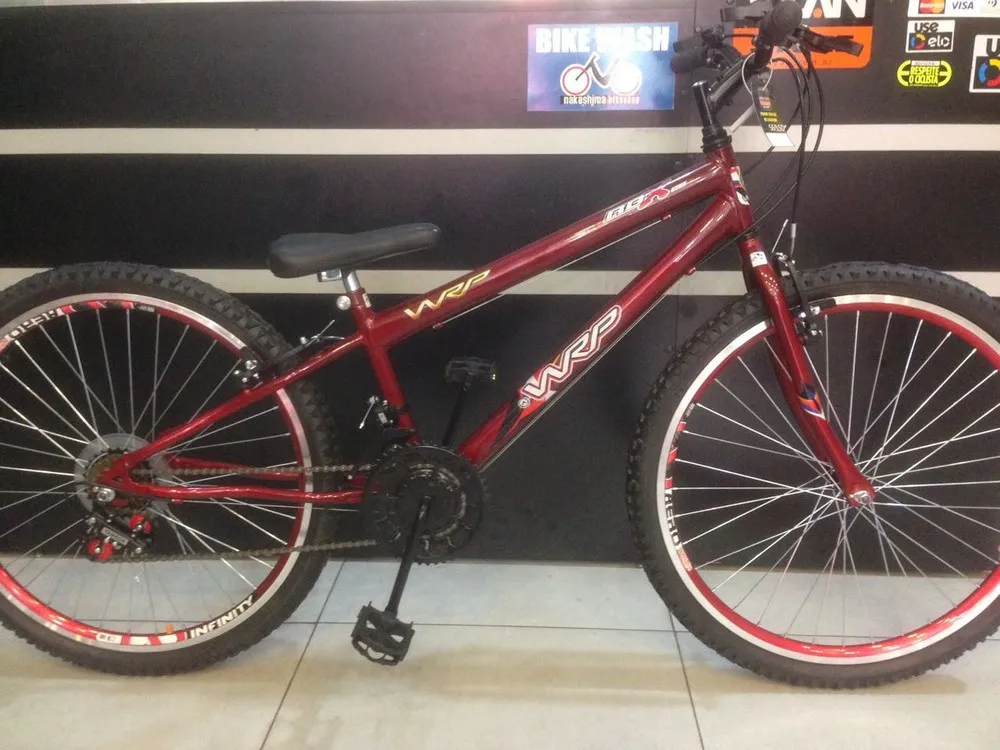 KIT DE BICICLETA ARO 26 WRP 18 VEL TAM 15 VERM