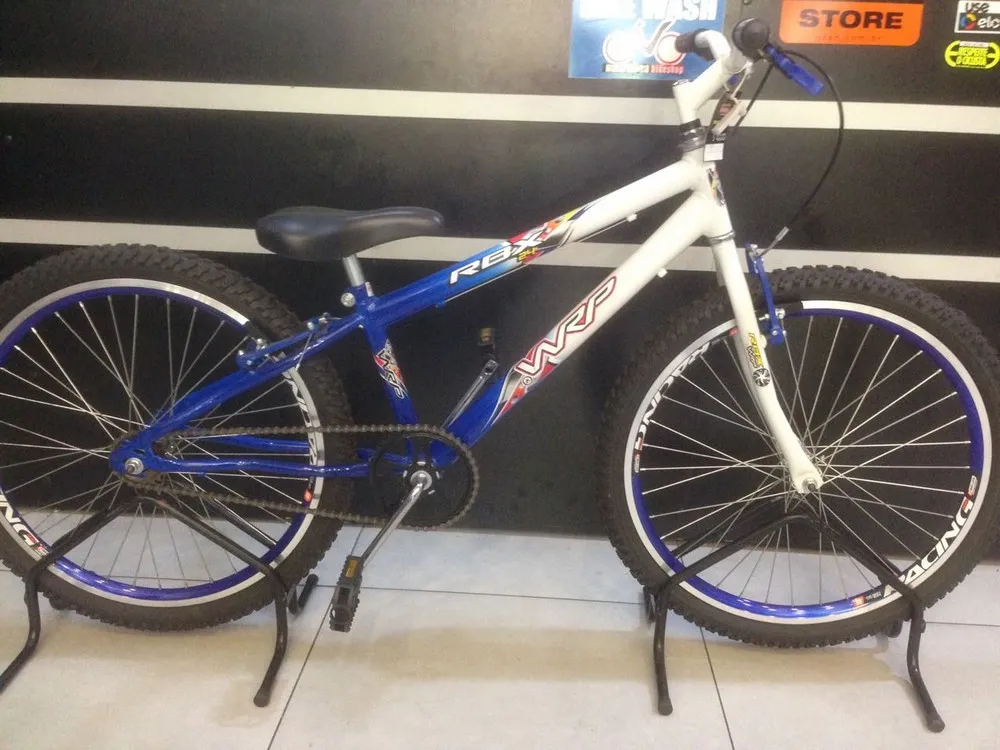 KIT DE BICICLETA ARO 24 WRP BRANCO/AZUL S/ MARCHA