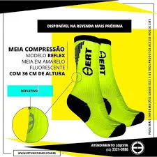 MEIA DE COMPRESSÃO ERT CANO MEDIO AMAR/PRETO 39/43 TAM.:M