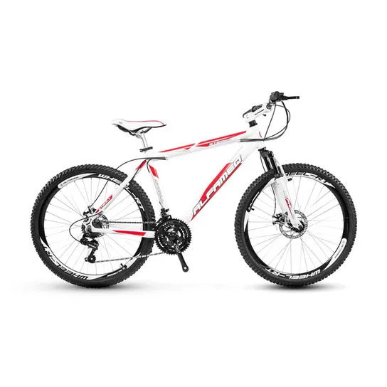 KIT DE BICICLETA ARO 26 ALUM ALFAMEQ STROLL 21 BRANCA VEL DISC TAM.:18
