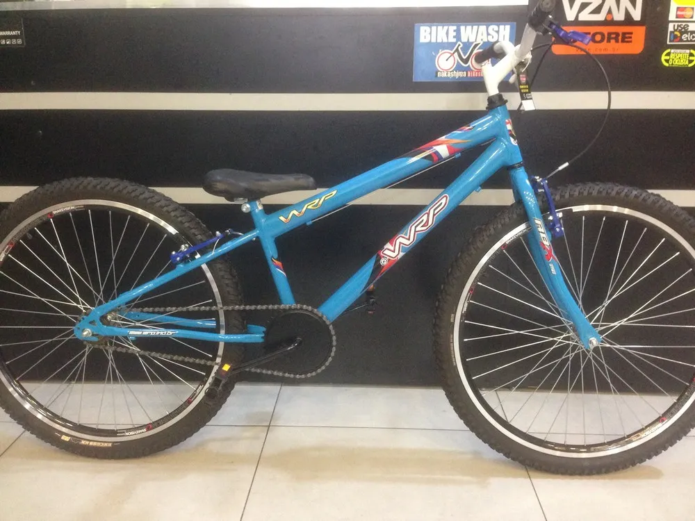 KIT DE BICICLETA ARO 26 WRP REBAIXADO AZUL PISCINA  TAM 15