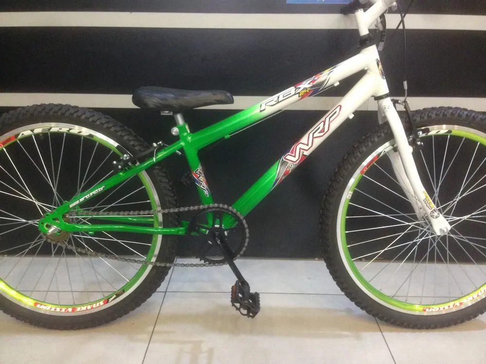 KIT DE BICICLETA ARO 24 WRP VERDE/BRANCO S/MARCHAS