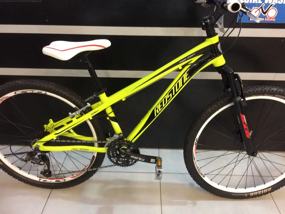 KIT DE BICICLETA REDSTONE AMARELO NEON 21VEL TAM 13