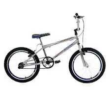 KIT DE BICICLETA ARO 20 STONE CROSS CROMADO AZUL