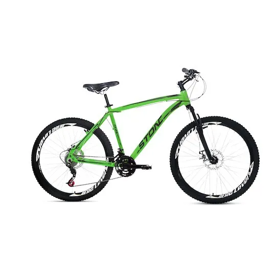 KIT DE BICICLETA ARO 26 ALUM STONE EQUINOX V-BRAKE VERDE 21VEL TAM.:18