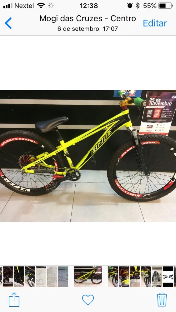 (SEMI NOVA) BICICLETA ARO 26 ALUM REDSTONE TAM 13