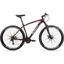 (SEMI NOVA) BICICLETA ARO 29 ALUM KSW XLT PRETO/VERM TAM 17