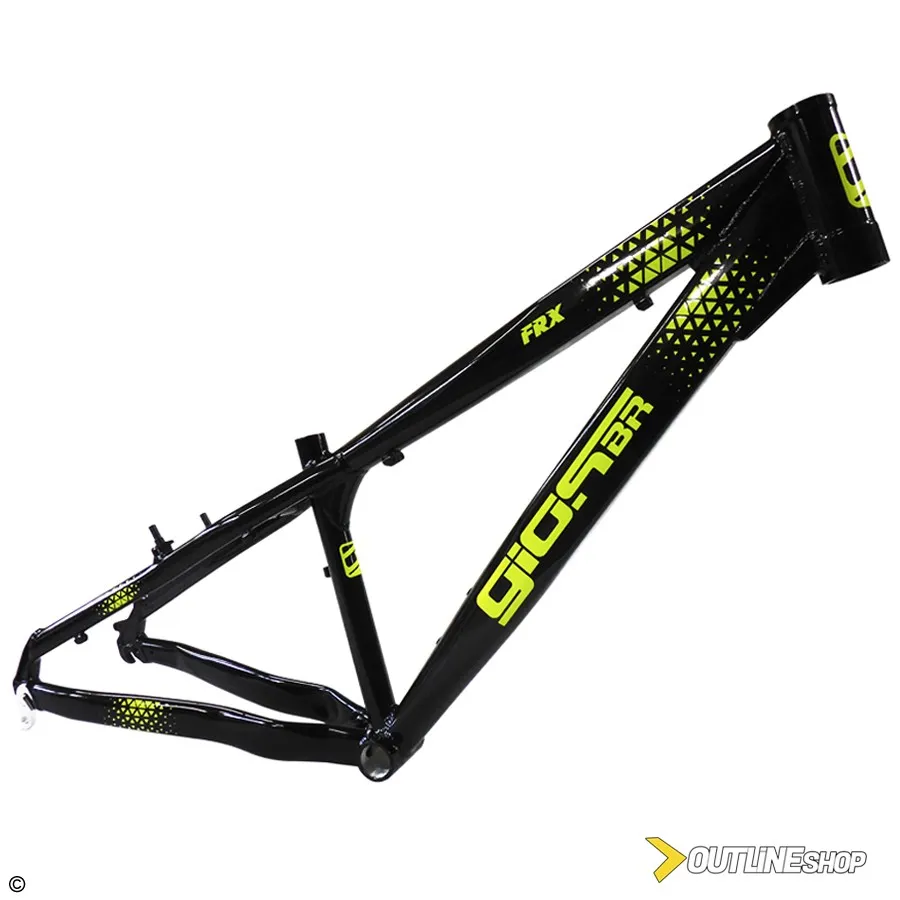 QUADRO ARO 26 ALUM GIOS FRX PRETO/AMARELO TAM 13