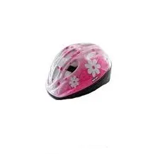 CAPACETE INFANTO WK7 ROSA C/BRANCO C/SINALIZADOR