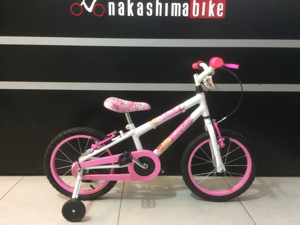 KIT DE BICICLETA ARO 16 WRP BRANCA/ROSA