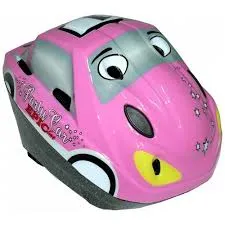 CAPACETE WK 7 INFANTIL CARROS ROSA C/LED