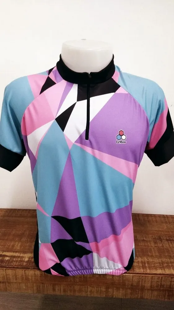 CAMISA LEMANS FEM TRIUNFAL LILAS/AZUL/ROSA TAM.: M