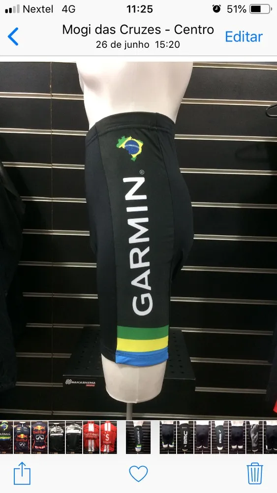 BERMUDA CYCLING JERSEY CERVELO/GARMIN TAM.: P