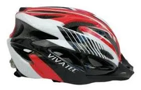 CAPACETE VIVATECH BRANCO/VERM TAM M