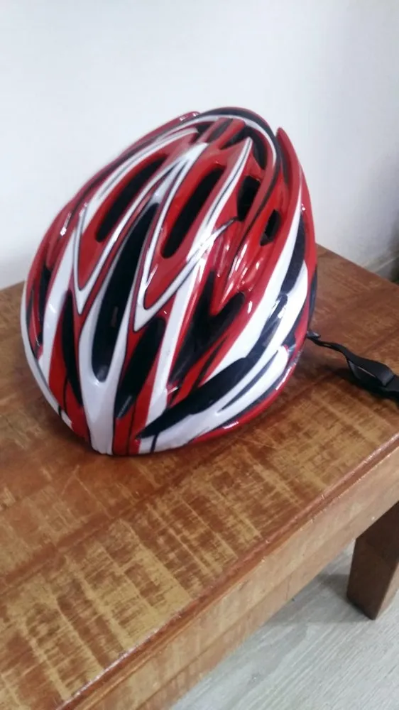 CAPACETE WK7 TESTA VERM/BRANCO TAM.: G