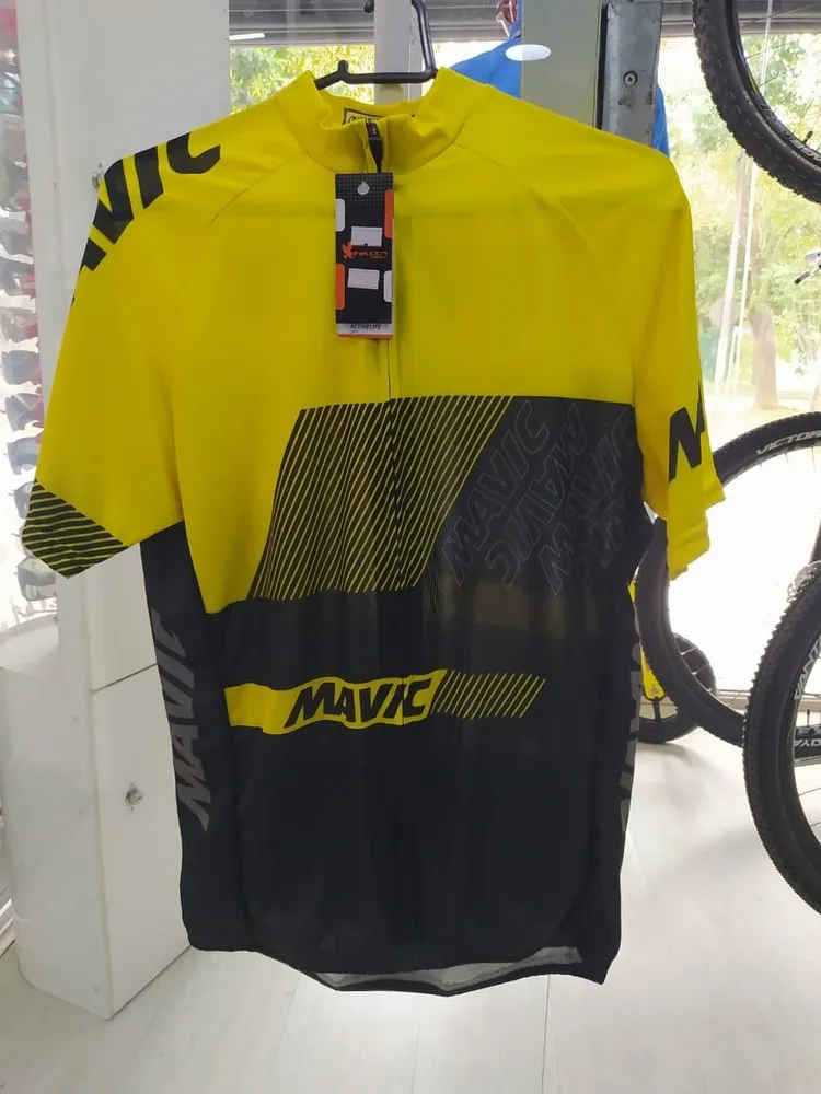 CAMISA CYCLING JERSEY MAVIC ZIPER FULL TAM.: GG