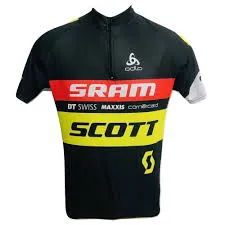 CAMISA CYCLING JERSEY SCOTT SRAM ZIPER FULL TAM.: P