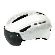 CAPACETE BALLISTECH BRANCO COM OCULOS 