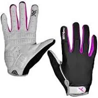 LUVA FECHADA MATTOS RACING BIKE FULL PT/AM PINK TAM.:P