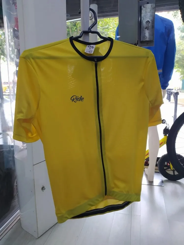 CAMISA RIDE CYCLING WEAR AMARELA  TAM.: P