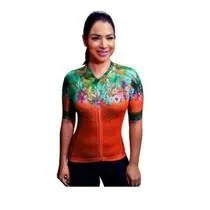 CAMISA MARELLI FEM ROSE RED LARANJA FLORES TAM.: M