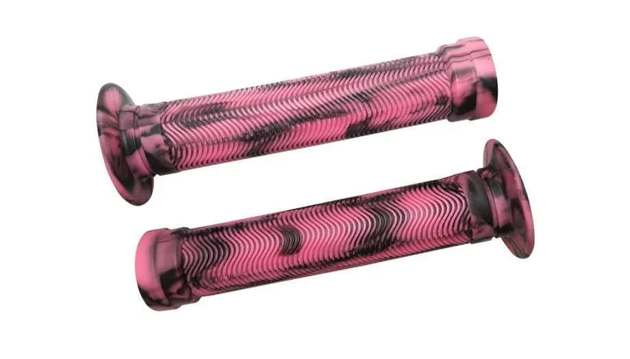 MANOPLA BMX GIOS GI-075H PRETO/ROSA C/FLANGE