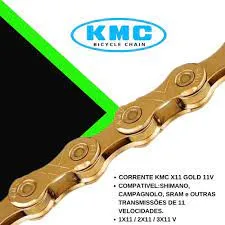 CORRENTE 11 VEL KMC GOLD X11