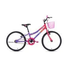 BICICLETA ARO 20 HOUSTON ROSA/ROXA  FEM 