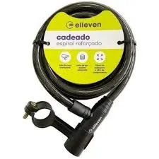 CADEADO ELLEVEN 12 X 1 METRO ESPIRAL CHAVE