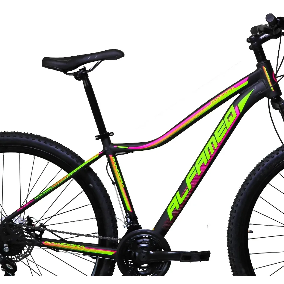 QUADRO ARO 29 ALUM ALFAMEQ PANDORA PRETO/VERDE AGUA/ROSA  TAM.: 17 FOSCO