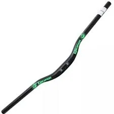 GUIDÃO ALUM GIOS GI-6816 50MM PRETO/VERDE 700MM 