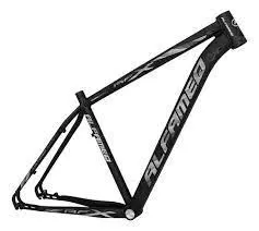 QUADRO ARO 29 ALUM ALFAMEQ ATX PRETO BRILHANTE C/PRATA TAM.: 21