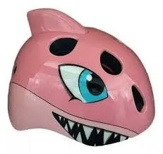 CAPACETE INFANTIL TUBARÃO ROSA