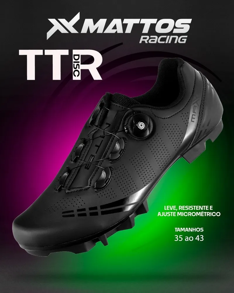 SAPATILHA MATTOS RACING TTR DISC 2025 TAM.: 43 BR 