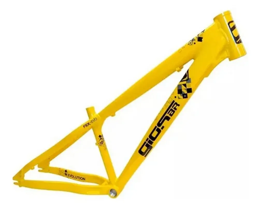 QUADRO ARO 26 ALUM GIOS FR-X EVO PRETO/AMARELO TAM.: 13.5