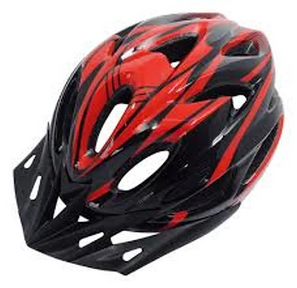 CAPACETE CLY MTB PRETO/VERM TAM.: G 
