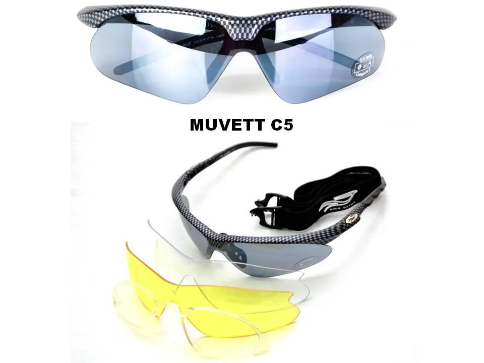 ÓCULOS DISIX MUVETT C5 (QUADRICULADO) (3 LENTES) (COM SUPORTE DE LENTE DE GRAU)