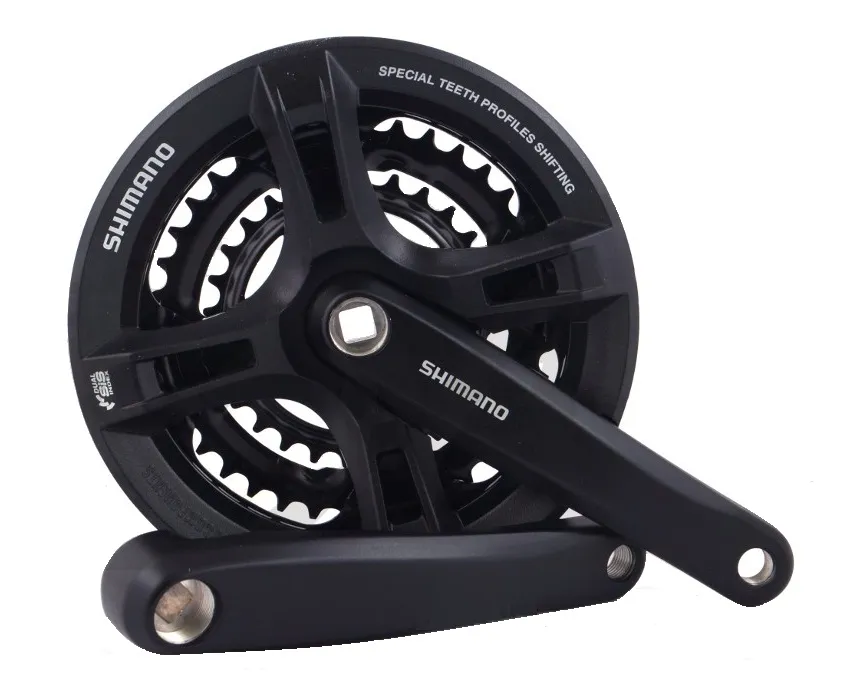 PEDIVELA TRIPLO SHIMANO (FC-M171) (42/34/24) (PRETO)