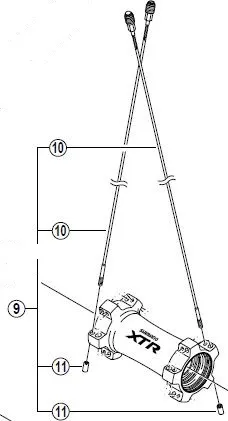 RAIO SHIMANO 278MM (WH-M970) (DIANT.) (S/ ESPAÇADOR)