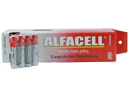 PILHA ALFACELL AAA (EMBALAGEM C/ 4)