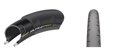 PNEU 700 X 23 CONTINENTAL ULTRA SPORT II (PRETO) (KEVLAR)