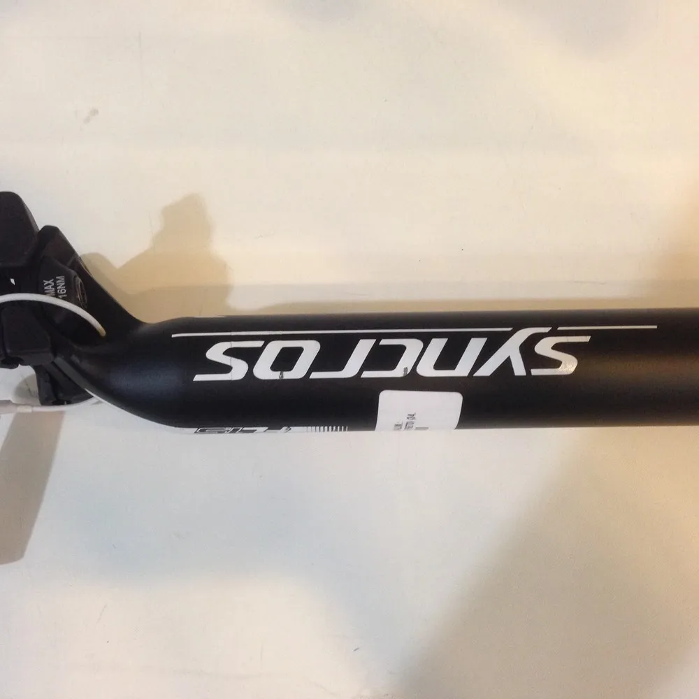 CANOTE DE SELIM ALUM.: SYNCROS FL 1.5 (PRETO) (34.9) (400MM) (KIT TIRADO DE BIKE)