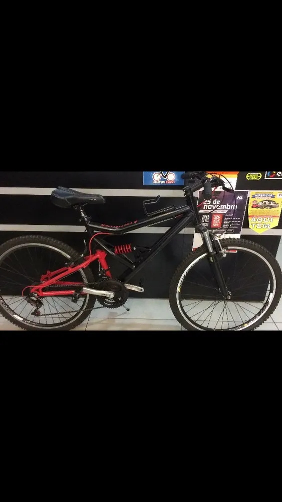 (SEMI NOVA) BICICLETA ARO 26 ALUM CALOI SK 21 VEL 