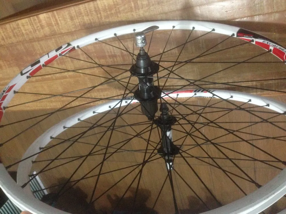 RODA PRONTA ARO 26 ALEX RIMS DB EXCALIBUR/DP 17 BRANCA