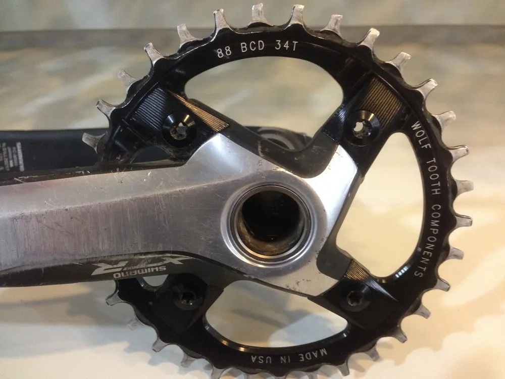 (SEMI NOVO) PEDIVELA DUPLO SHIMANO XTR (FC-M985) (175MM) 