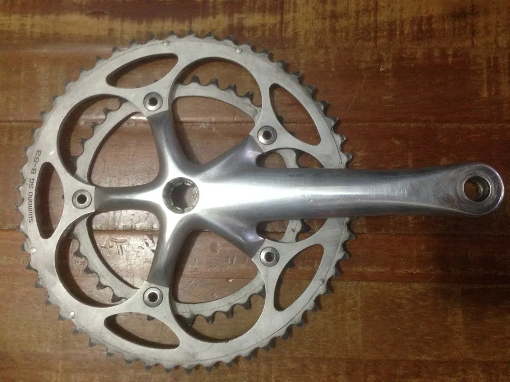 (SEMI NOVO) PEDIVELA DUPLO SHIMANO ULTEGRA FC-6500(170MM)