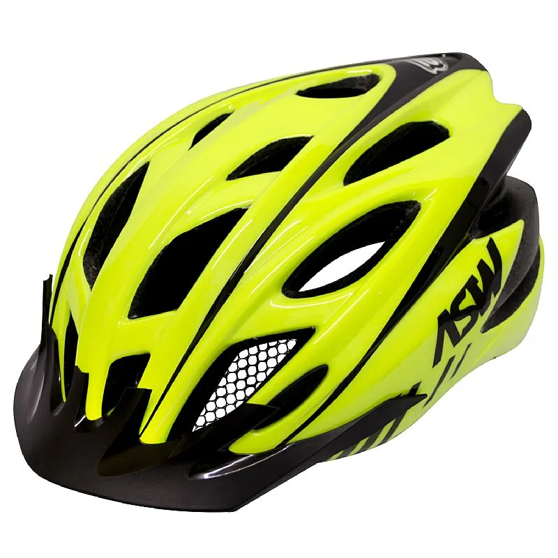 CAPACETE ASW BIKE ACTIVE 17 (AMARELO FLUOR) (TAM.: M)