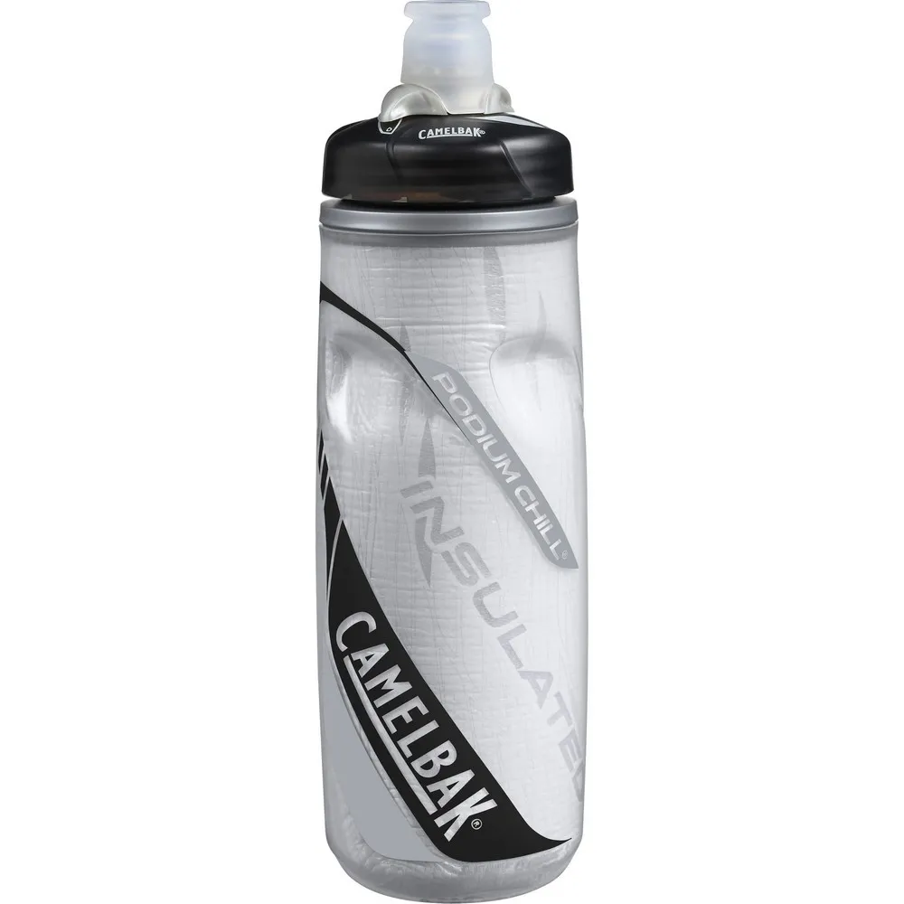 CARAMANHOLA TÉRMICA CAMELBAK PODIUM CHILL (PRETO/BRANCO) (610ML)