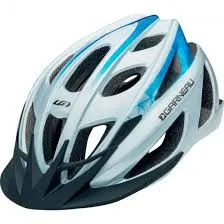 CAPACETE BIKE LOUIS GARNEAU LE TOUR (BRANCO/AZUL) (TAM.: UN)