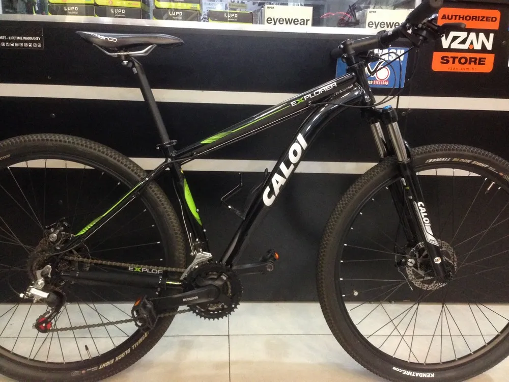 (SEMI NOVA) BICICLETA ARO 29 ALUM CALOI EXPLORER TAM 17